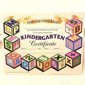 Kindergarten Certificates 28 homeschool classroom Award Diploma graduation Hayes